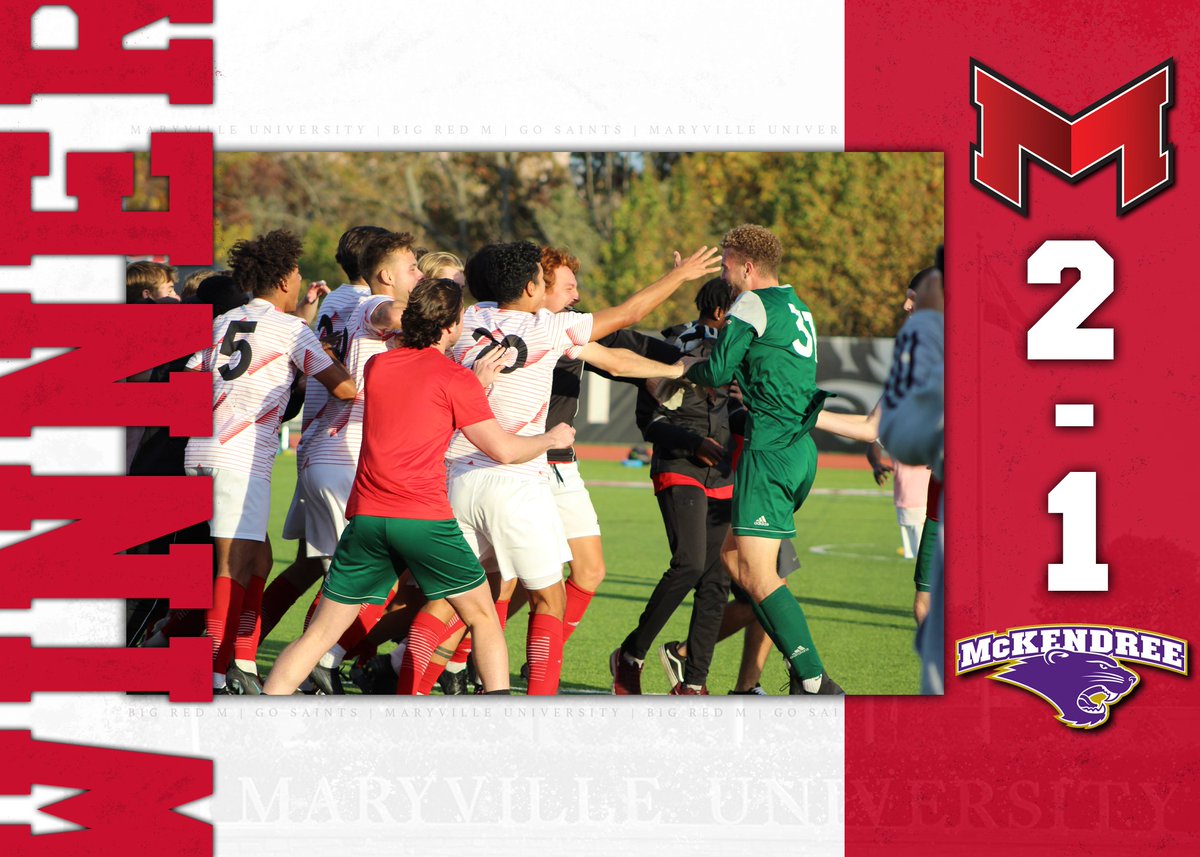 MaryvilleSaints's tweet photo. MSOC - Penalty Kick Thriller!

@MaryvilleSoccer moves on to the semis with a 10-9 penalty kick victory!

#BigRedM #GLVCmsoc https://t.co/5t5Ol5zFAS