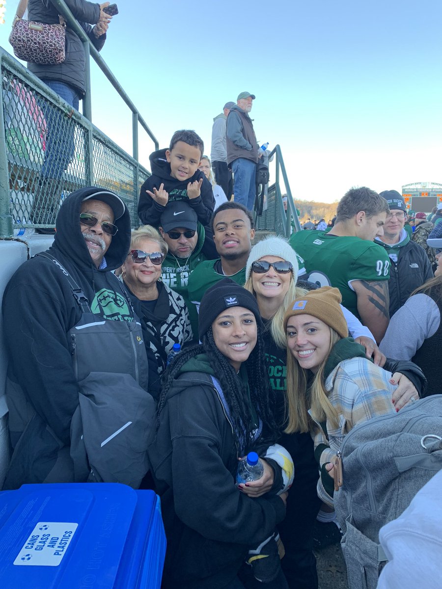 coachfaulk's tweet photo. Fantastic #TeamFaulk weekend! E IV and his SRU teammates are PSAC West Champions and Xa with a game winning TD and MVP medal! PSAC championship game next week! Let’s go Rock! https://t.co/qL3EXnNYXZ