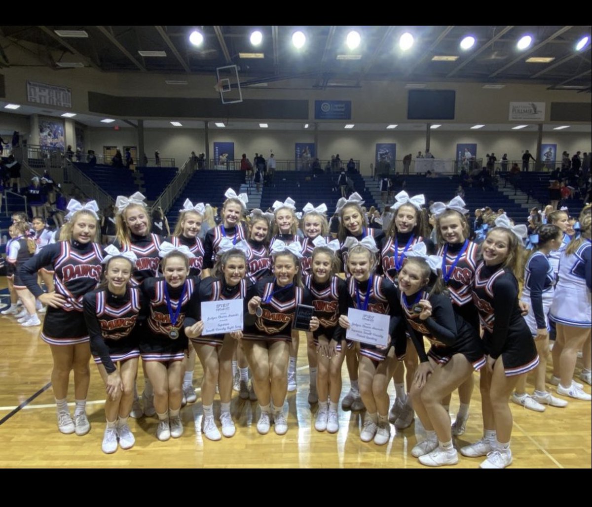 rossville_cheer's tweet photo. Washburn Rural Cheer Competition ✅ #readyforstate https://t.co/mKX8fFtQpk