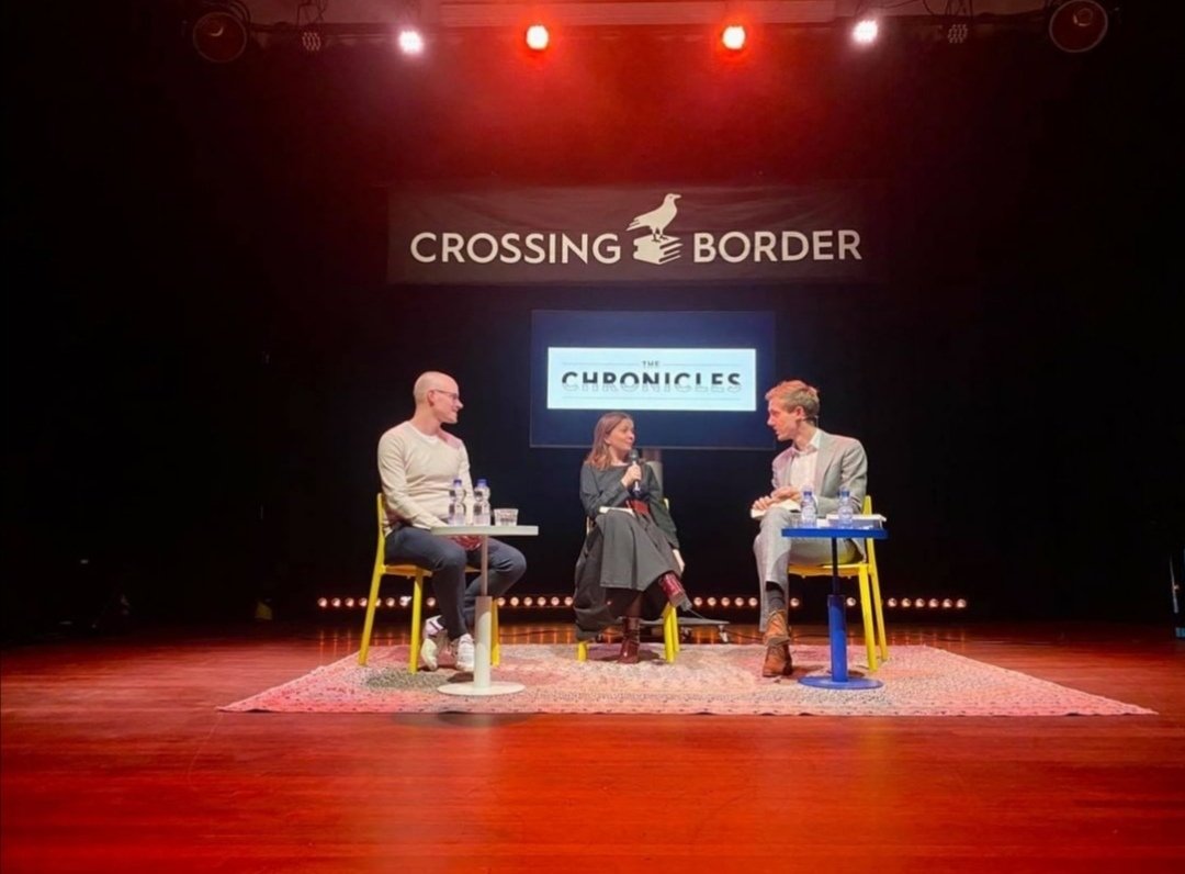 Marta Barone (@marta_barone_) on Twitter photo Well, it was definitely great. Thank you, <a href="/crossingborder/">Crossing Border</a>, and The Chronicles and everyone in it. Well, it was definitely great. Thank you, <a href="/crossingborder/">Crossing Border</a>, and The Chronicles and everyone in it.