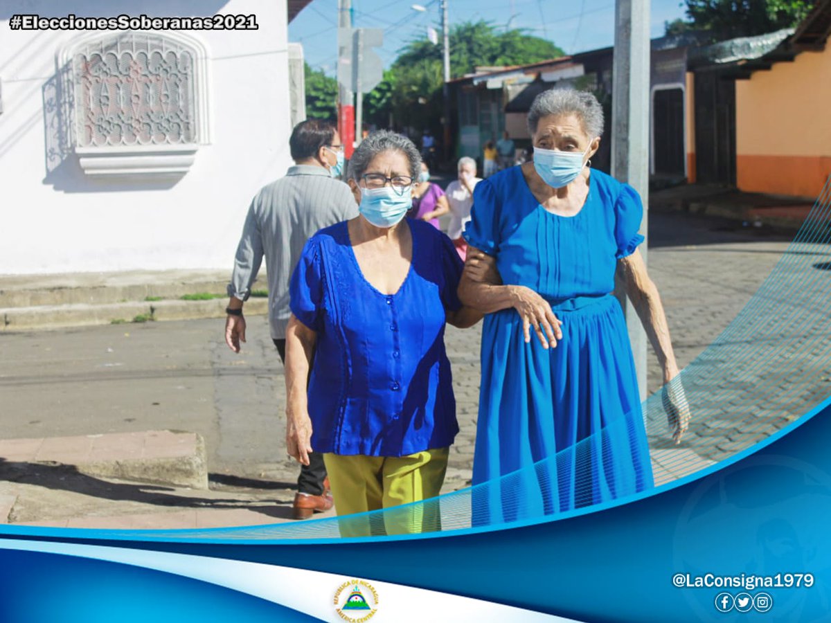 Dra_Paredes_'s tweet photo. Nuestr@s  abuelitos tambien participan en nuestra fiesta cívica, tod@s junt@s vamos adelante.

#EleccionesSoberanas2021 
#FuerzaDePuebloQueVence #NicaraguaTriunfa https://t.co/58QB2mRW8W