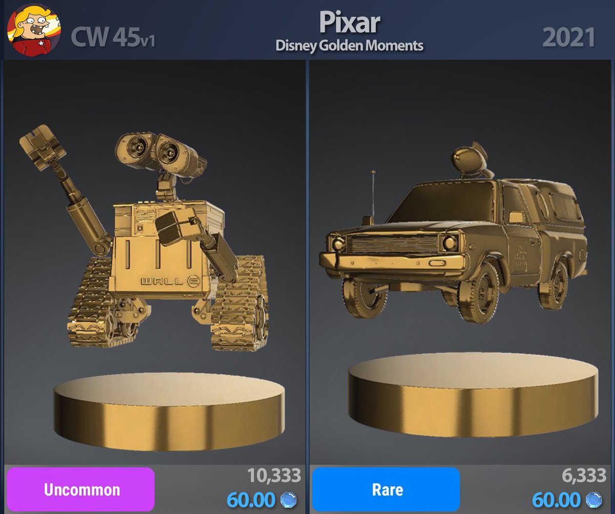 SquirrelNotSure's tweet photo. #VeVe #Drop #Showview
CW45v1
Pixar — Disney Golden Moments https://t.co/c7lrKpjvWm