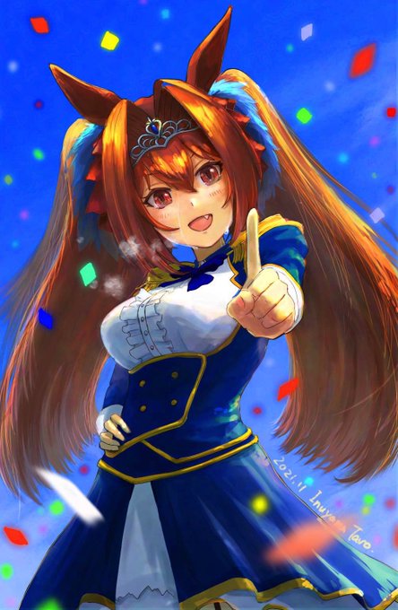 ゴール直後に息を切らしていつものポーズ
初めて描いたダイワスカーレットですが
ダスカと言うとやはりこのポーズですね
#ウマ娘 #ウマ娘プリティーダービー #ダイワスカーレット 