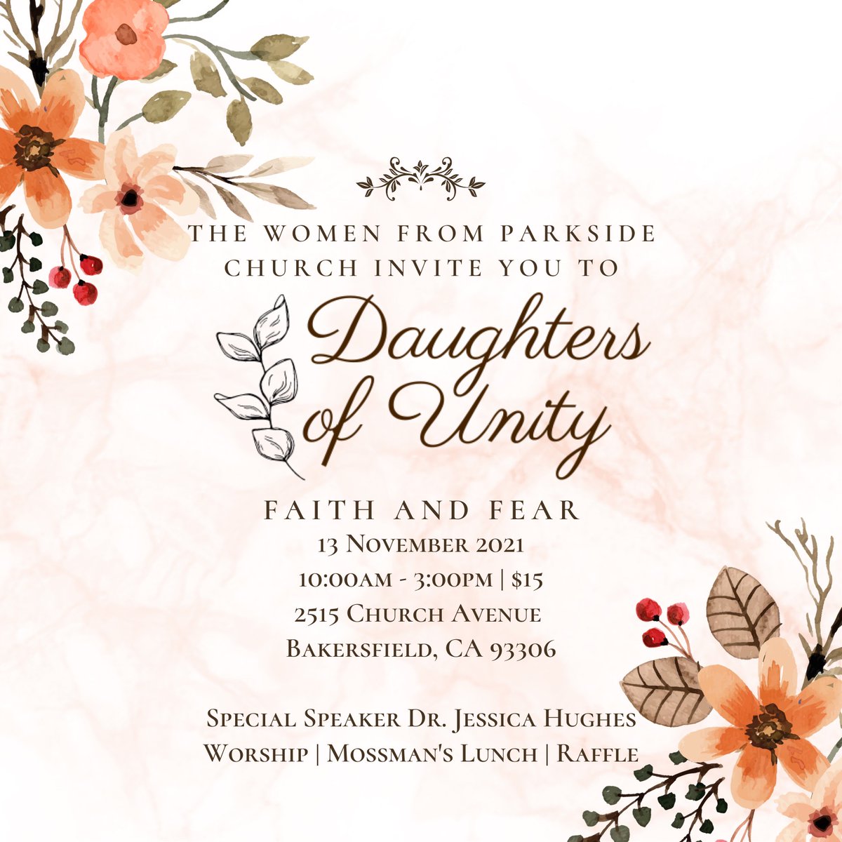 I am looking forward to being with Parkside Church in Bakersfield, CA to speak @ the Daughters of Unity Conference (Nov 13) + regular Sunday services (Nov 14)! 

Learn More @ instagram.com/p/CV8chm8Lpez