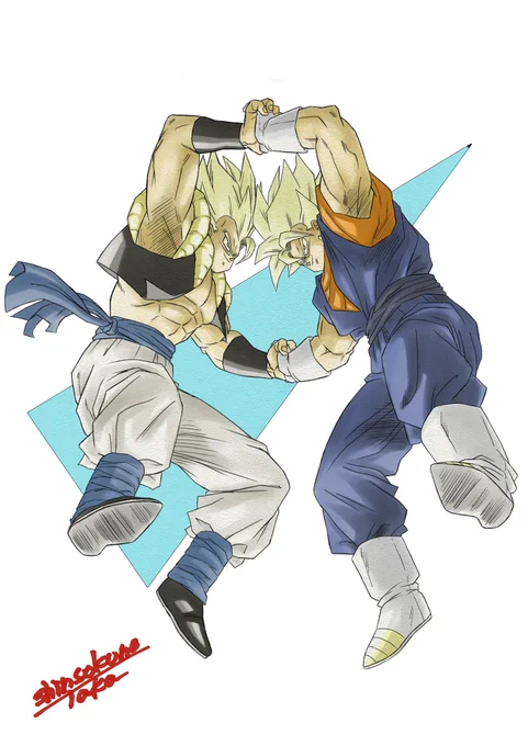 ゴジータvsベジット

アレンジ模写
完成しました😊

#ドラゴンボール #ドラゴンボールイラスト #スーパーサイヤ人 #スーパーベジット #スーパーゴジータ 