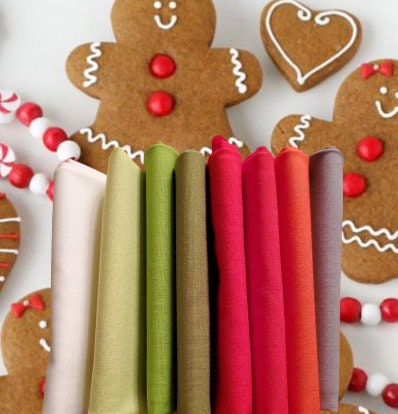 Excited to share a Christmas selection in my #etsy shop: Holly Berries Fat Quarter Bundle, 8 Kona solid fat quarters by Robert Kaufman etsy.me/3wqglD1 #no #yes #solid #green #cotton #red #sewing #christmas #solidprecutfabric