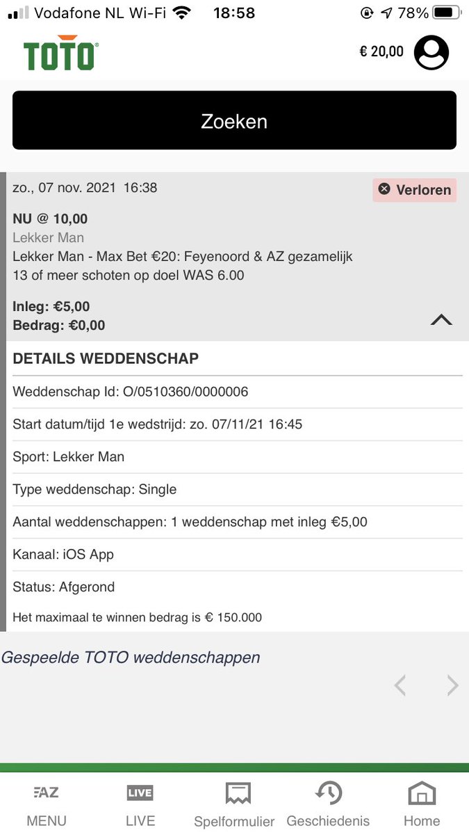 BobHartjes's tweet photo. @TOTO_NL kan jullie mij uitleggen waarom@ik deze weddenschap verloren heb? https://t.co/O2ED83dJuY