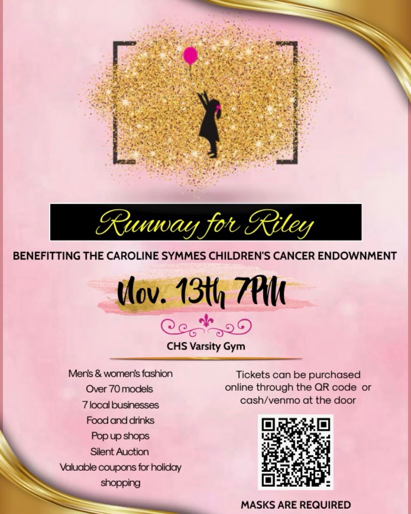 CarmelDM's tweet photo. Join us this Saturday for our annual Runway for Riley benefitting the Caroline Symmes Children’s Cancer Endowment. Men’s and women’s fashion modeled by over 70 students from 7 local businesses. Link in bio to purchase tickets, or you can purchase at the gate with cash or Venmo! https://t.co/SoEFafpQNK