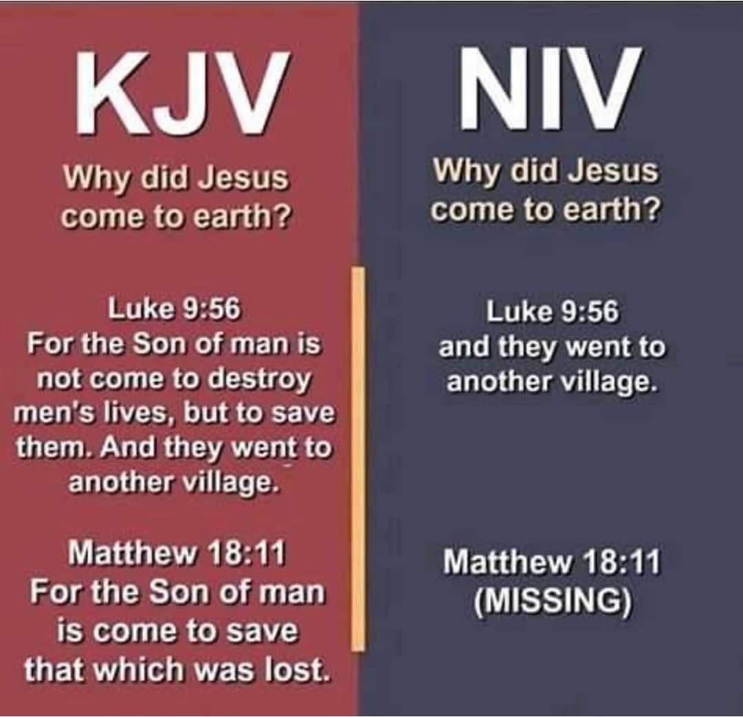 ChristianMed_YT's tweet photo. VERY CRITICAL ALERT!!!

NIV was published by Zondervan but is now OWNED by Harper Collins, who also publishes the Satanic Bible and The Joy of Gay Sex.
•The NIV and ESV has now removed 64,575 words from the Bible
including Jehovah, Calvary, Holy Ghost, and omnipotent to... https://t.co/grKmYwqRyI