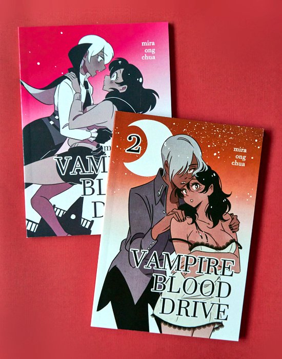 Thirsty? 💦 The VAMPIRE BLOOD DRIVE BOOK SET is now available in the shop! Get a taste of the shorts that started it all with over 100+ pages of sexy comics and behind-the-scenes development art! Please note that this comic is 🔞 only ✌🏽 