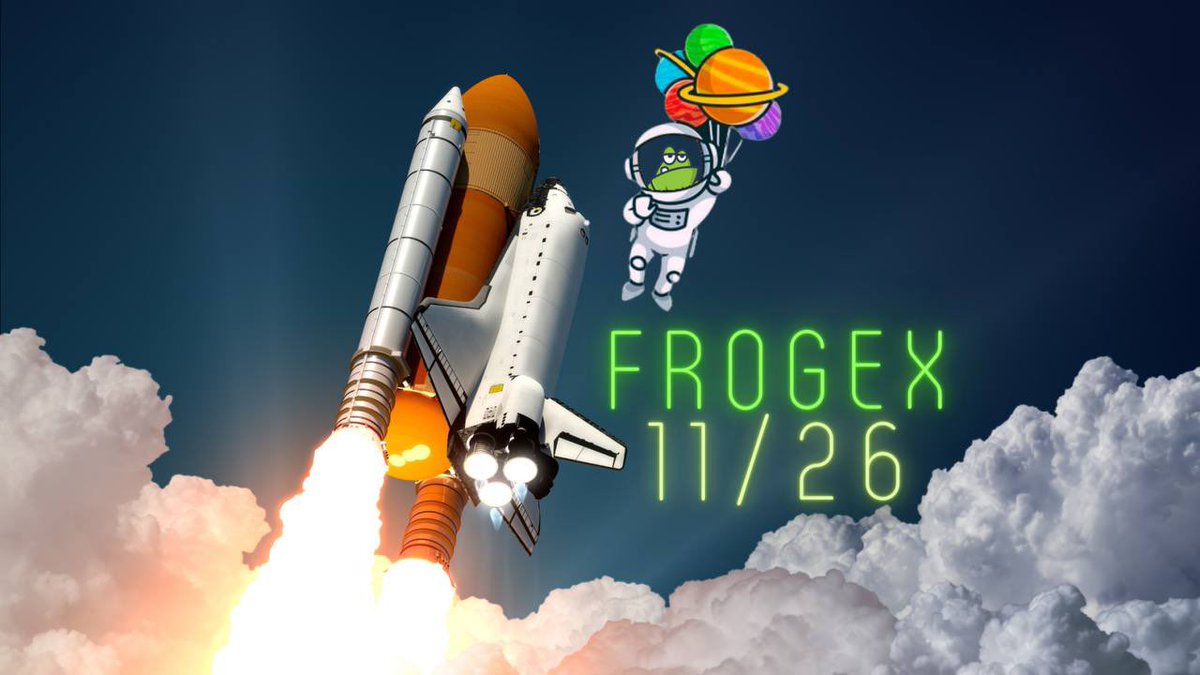 FrogeFi's tweet photo. FrogeX is 19 days away!! #presale #Airdrops #cryptocurrency #BNB #ETH #altcoin #Metaverse #Trending #Crypto https://t.co/RNpBjNbK4s