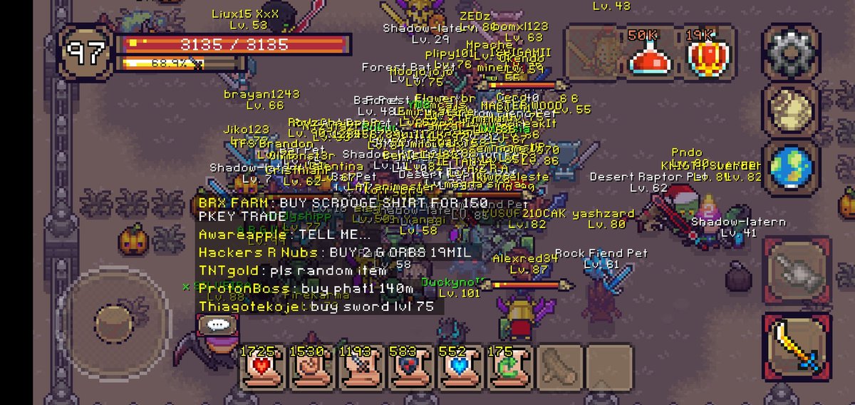 biticecreams's tweet photo. Been playing this pixel-bit style for over 1 year, entertaining, small size RPG game, lot of online friends, huge map, thousands of items, cool weapons, Curse of Arus rulezzz! 
#pixelgame #pixelart #rpgpixel #pixelrpg #coa #curseofaros #bitpixel https://t.co/e6StmLSgEH