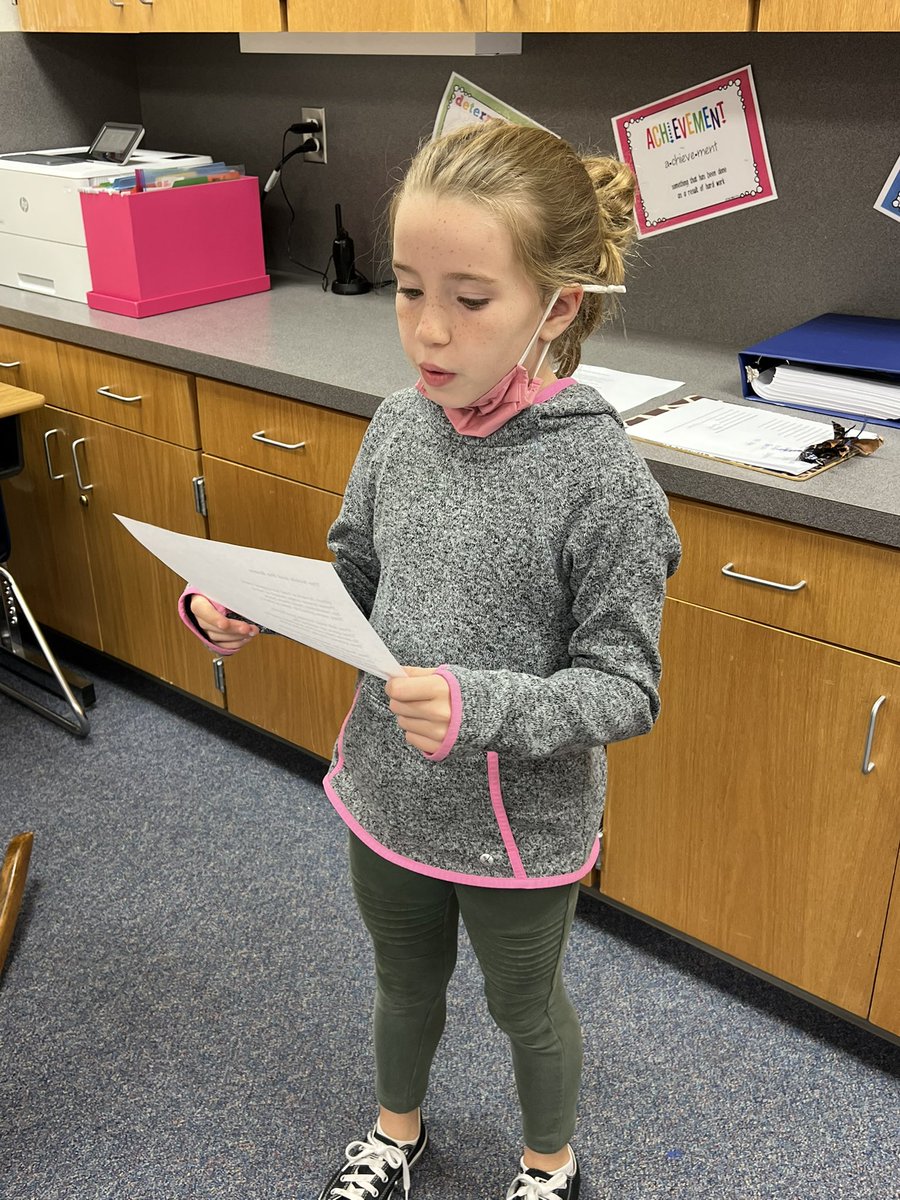 Our 5th grade KC Club practiced reading their Veteran’s Day poems! #prideinside2122
