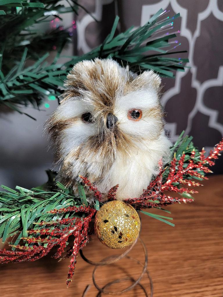 Excited to share the latest addition to my #etsy shop: Fuzzy owl tree topper, Christmas Star ,  bed spring topper, ready to ship #treetopper #owldecoration #christmasornament #tabletopdecor #christmasstarowl #animaltopper #holidaydecoration etsy.me/3o6Ecnp
