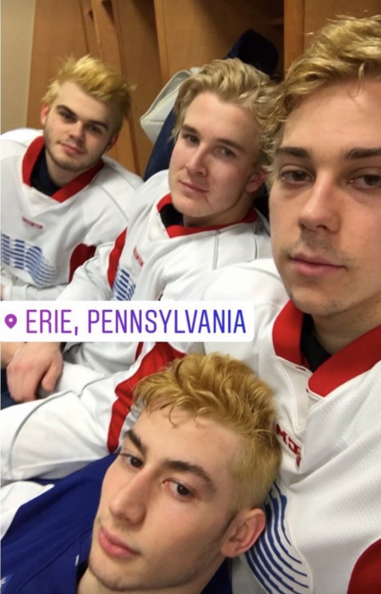 HannaHillhockey's tweet photo. If only these guys would’ve known then, that they would all be current players in the @NHL 4 years after this picture was taken 🥺  

@acirelli22 @stromer19 @Raddy1998 @Brinksy97 
@TBLightning @NHLBlackhawks @ErieOtters https://t.co/ooYaIiyTom