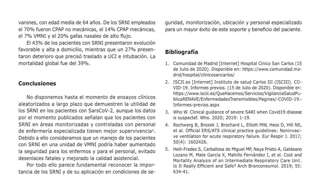 EnfermeriaSepar's tweet photo. #ningunhospitalsinUCRI 
La enfermería especializada tiene impacto positivo e los pacientes ingresados en unidades de #SRNI mejorando la supervivencia
Vía @PatRespiratoria 
#enfermeriarespiratoria
@o_mediano @FISIOSEPAR @FranGarciaRio @ana_balanya @robertocabestre https://t.co/2RaJzYt8lu