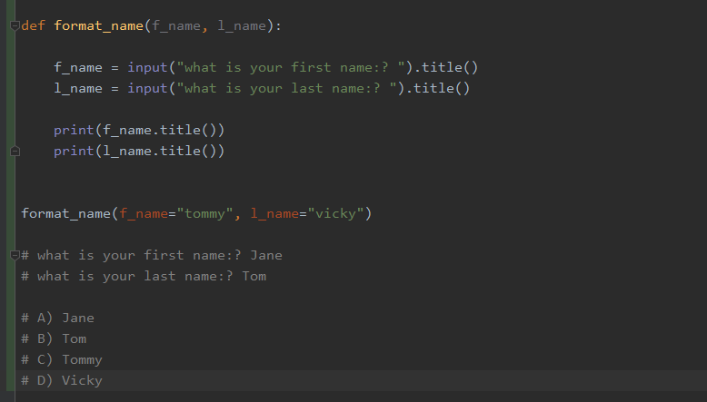 midas87's tweet photo. What is your answer to the running code below? Parameter and Argument Function #100DaysOfCode #CodeNewbies #BlackTechTwitter #Python #ManGoChop https://t.co/ZkD7vQfErz