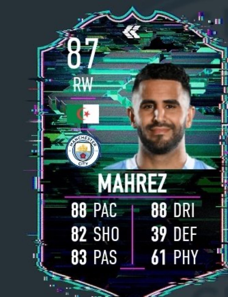 FutMnc's tweet photo. Obligé de le faire sérieux ! 😍✨#Mahrez 

#FUT https://t.co/JVgqr1V4G9