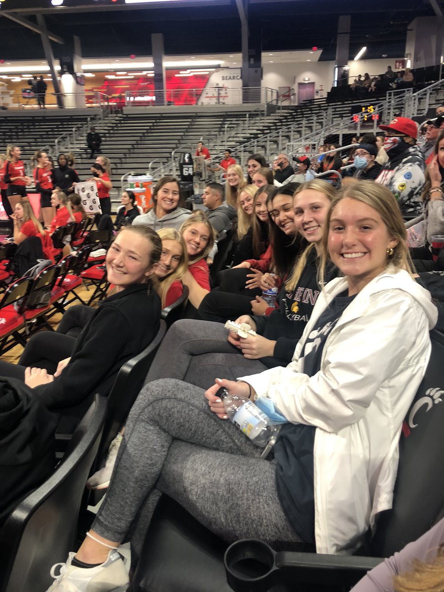 CarboyKathy's tweet photo. Just spending a Sunday supporting one of our own! Go Cats! #AlwaysASpartans @ths_vball @JulieWittekind https://t.co/YvvqlcF8Ia