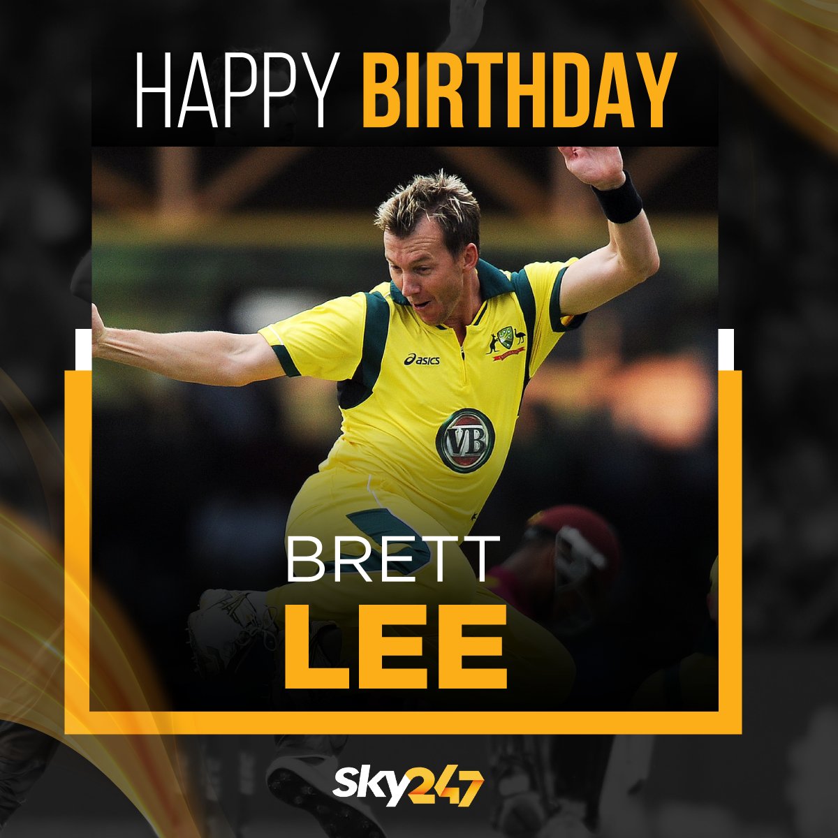 Here\s wishing one of the best pacers Brett Lee a Happy Birthday.    