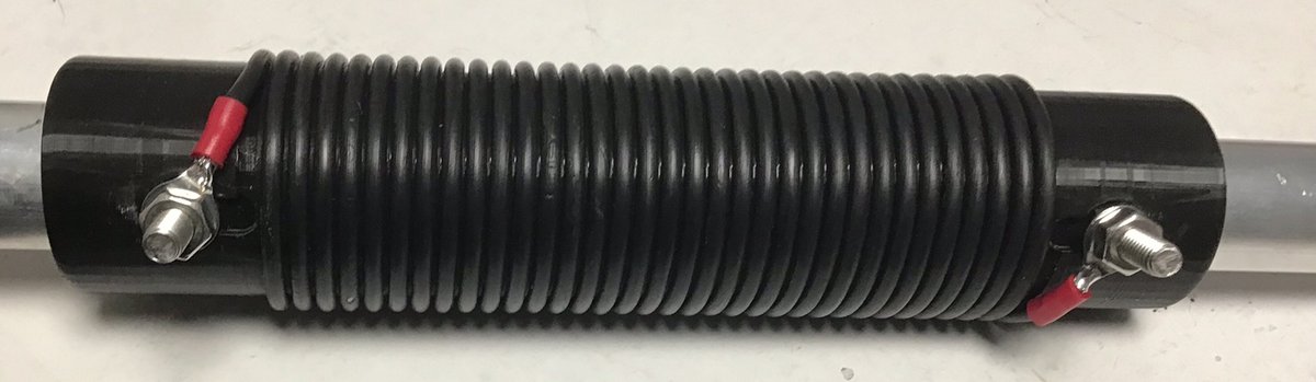 f8asb's tweet photo. Self pour dipôle rotatif montée 👍,il restera à mettre un tube fibre entre les 2 tubes alu et de la gaine thermo après les tests. #F8CED #dipole #antenna #rotarydipol #hamradio #radioamateur #amatradio https://t.co/fzAteQb9Fb