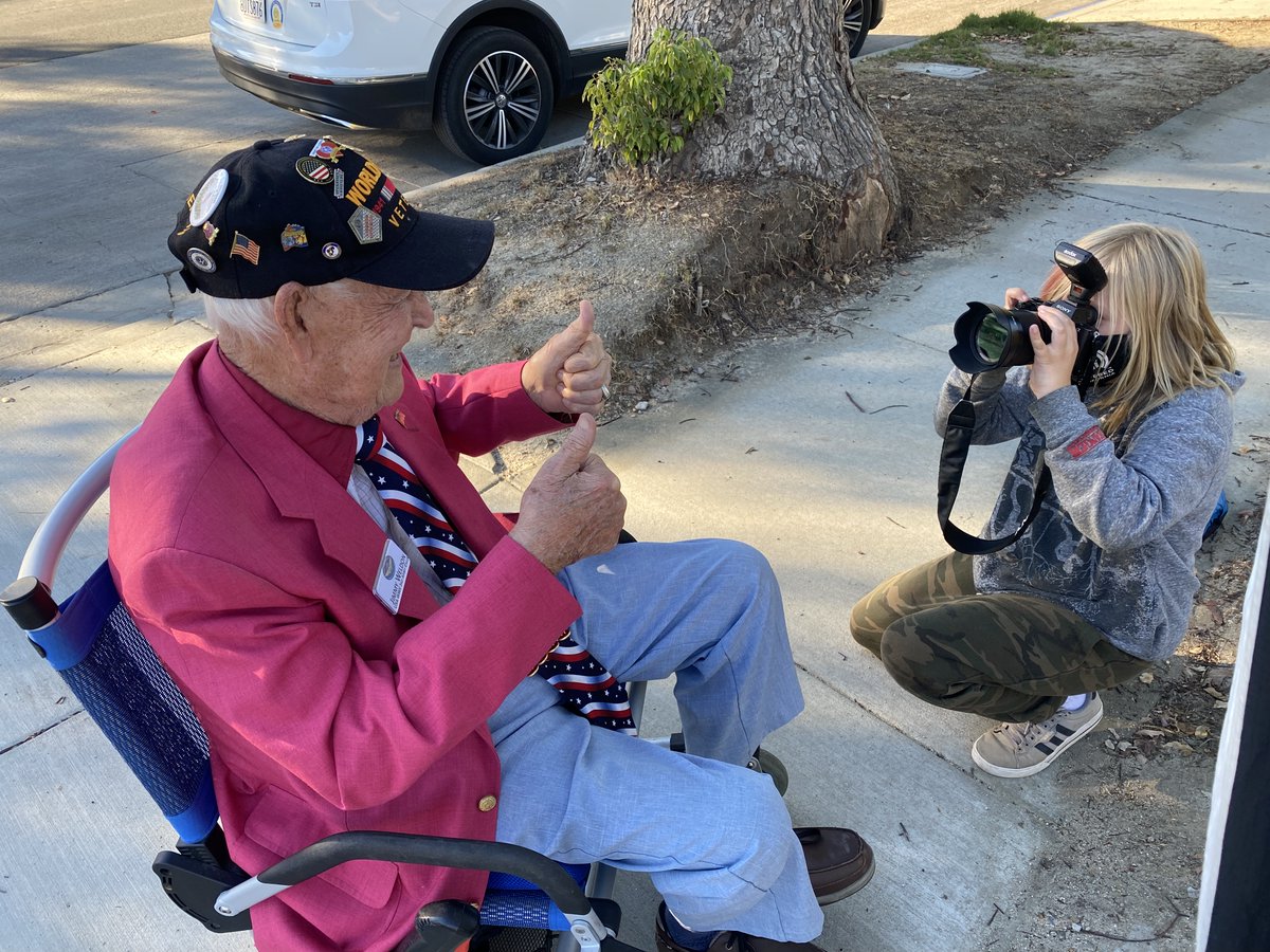 A super proud Dad moment. I was assigned by the <a href="/nypost/">New York Post</a> to photograph WWII Veterans. As these hero's are all close to 100 years old, I asked my son, Ollie (10), if he wanted to meet them. At the end,  I handed Ollie the camera, Jimmy (98) smiled and the Post published his image.