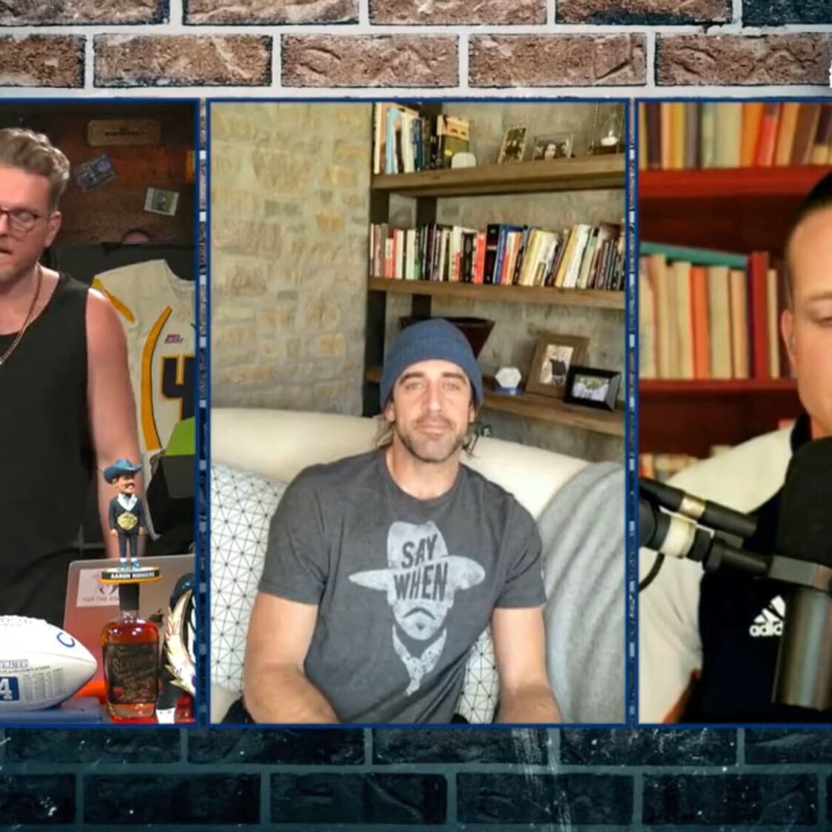 That's Not Right's tweet - "Aaron Rodgers went on a self-serving anti-vax  tirade... all while wearing a shirt of Doc Holliday- a man who died at 36  from tuberculosis, a lung infection