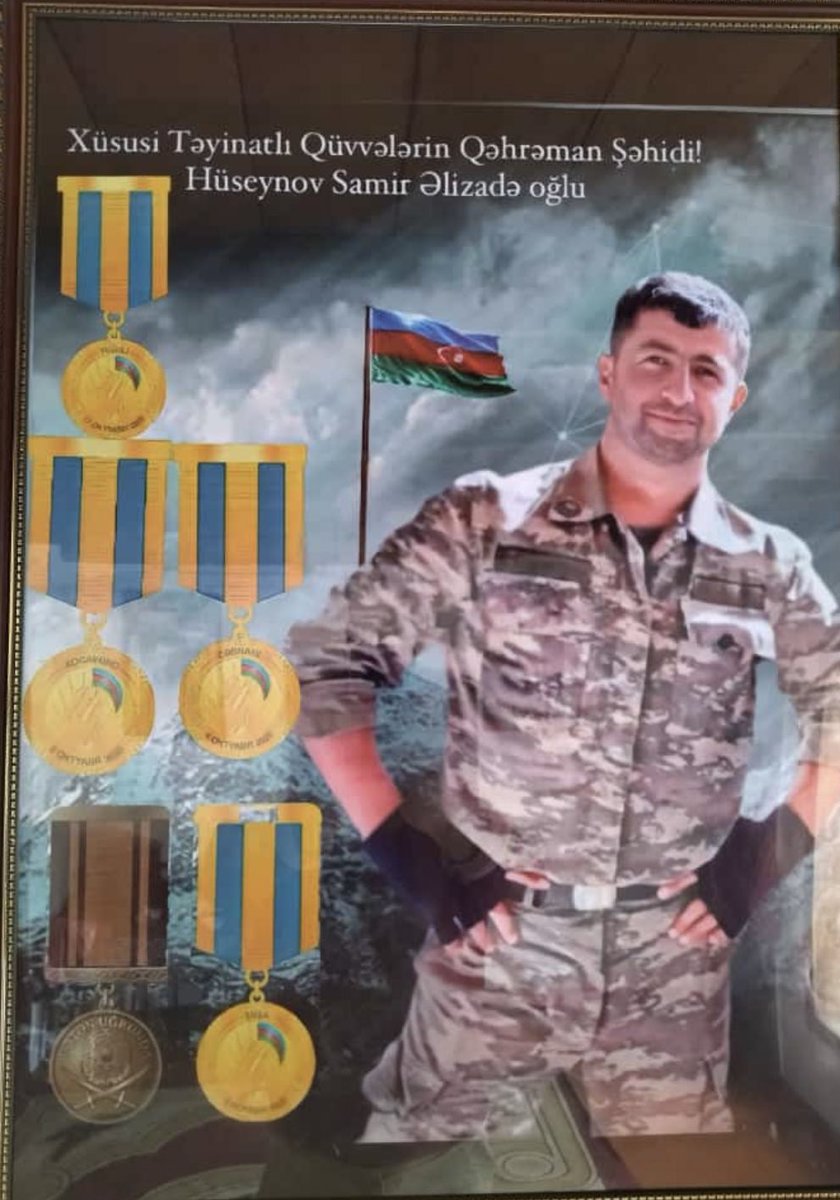 WithAzerbaijan's tweet photo. Keçən ilin bügunu. Artığ Samirlə 5 gün idiki əlaqə saxlaya bilmirdik. ağlımıza belə gətirməmə çalışırdıq, qondurmurduq ona ölümü. Bizə Zəfər yaşatdın ama özün getdin. #sehidSamirHuseynov Qürürluyuq,Vətən sağ olsun! #KarabakhisAzerbaijan #Zafer 
#ZaferinizKutluOlsun
#CanAzerbaycan https://t.co/GvQ7BA3eVQ
