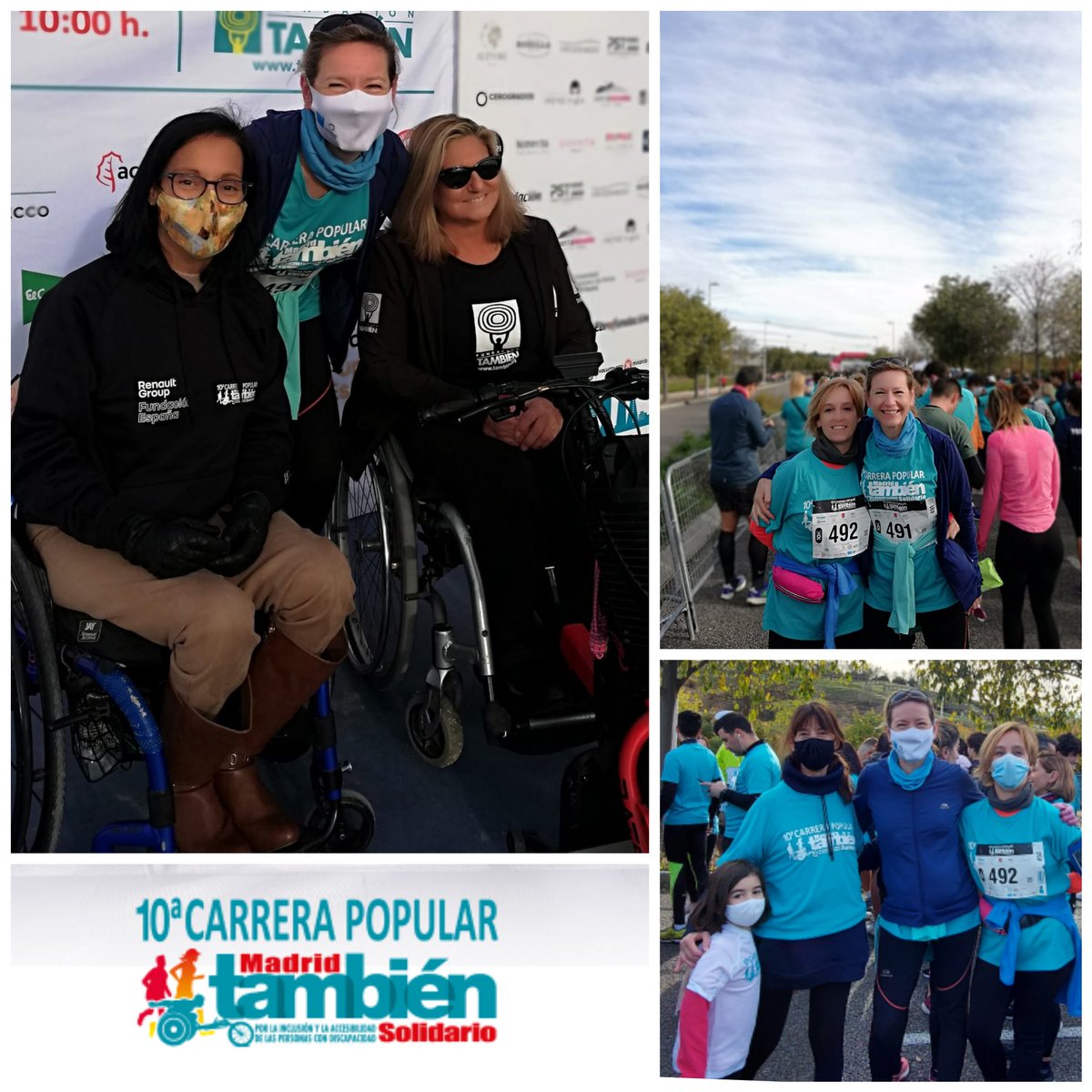 Domingo de carrera. Esta mañana 
 carrera inclusiva con <a href="/Fund_Tambien/">Fundación También</a> con madrinas <a href="/teresa_perales/">Teresa Perales PLY</a> e <a href="/_IreneVilla_/">Irene Villa ☮️</a>
#DeporteInclusivo 
Gracias <a href="/TeresaTambien/">Teresa Silva</a>
#SanitasSmile 
<a href="/F_Sanitas/">Fundación Sanitas</a>