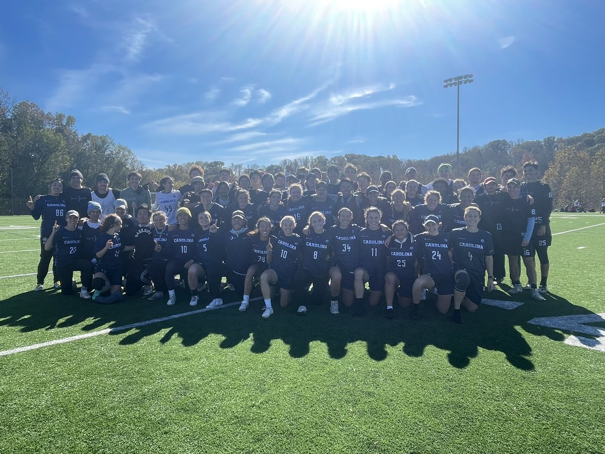 wlultimate's tweet photo. Congrats to @UNC_Pleiades (W) and @UNC_Darkside (M) for winning Fall @ACRegionals 2021! https://t.co/iKANS7aRmh