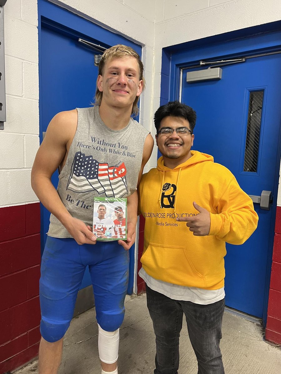 GoldenRoseProd's tweet photo. We had a giveaway on our Instagram page and Myles Platfoot was our winner! Congratulations Myles! 

Prize: Madden 22 and a personalized edit

Instagram: GoldenRoseProd https://t.co/aTv5Yy1pRw
