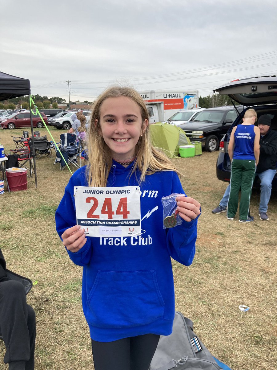 Congratulations to our very own Dorothy Hutchins (5th Grader). She was the USATF Cross Country State Champion for 11-12 year old girls this weekend!  She will advance to the regional meet later this month. Way to go Dorothy!  We will be cheering you on!