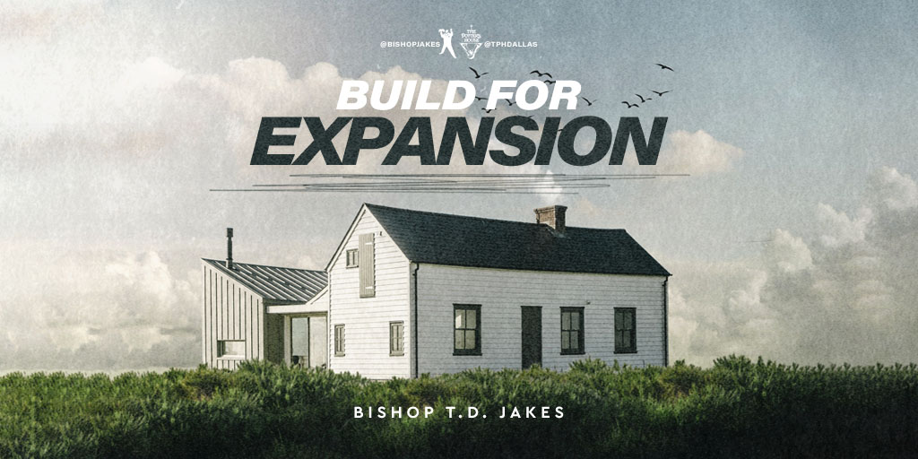 TPHDallas's tweet photo. Wasn’t that a Word from the Lord? We hope you thought so! Tune in for the rebroadcast of “#BuildForExpansion” TONIGHT at https://t.co/KGU23tRaO6 or the T.D. Jakes Mobile App. Until next time, God bless! 

#SundayService #TPHDallas https://t.co/oVCBFQCGrW