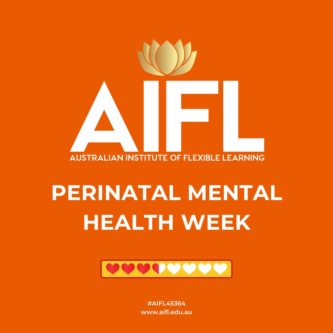 AIFLnews's tweet photo. This week: Help raise awareness about perinatal anxiety and depression #pmhweek2021 #perinatalmentalhealth
#selfcare #family #friends #mentalhealth #mentalhealthmatters #health #careers #careerchange #support #vetcourses #diversity #studyinaus #motivation #AIFL45364 https://t.co/NeWyfGDDc1