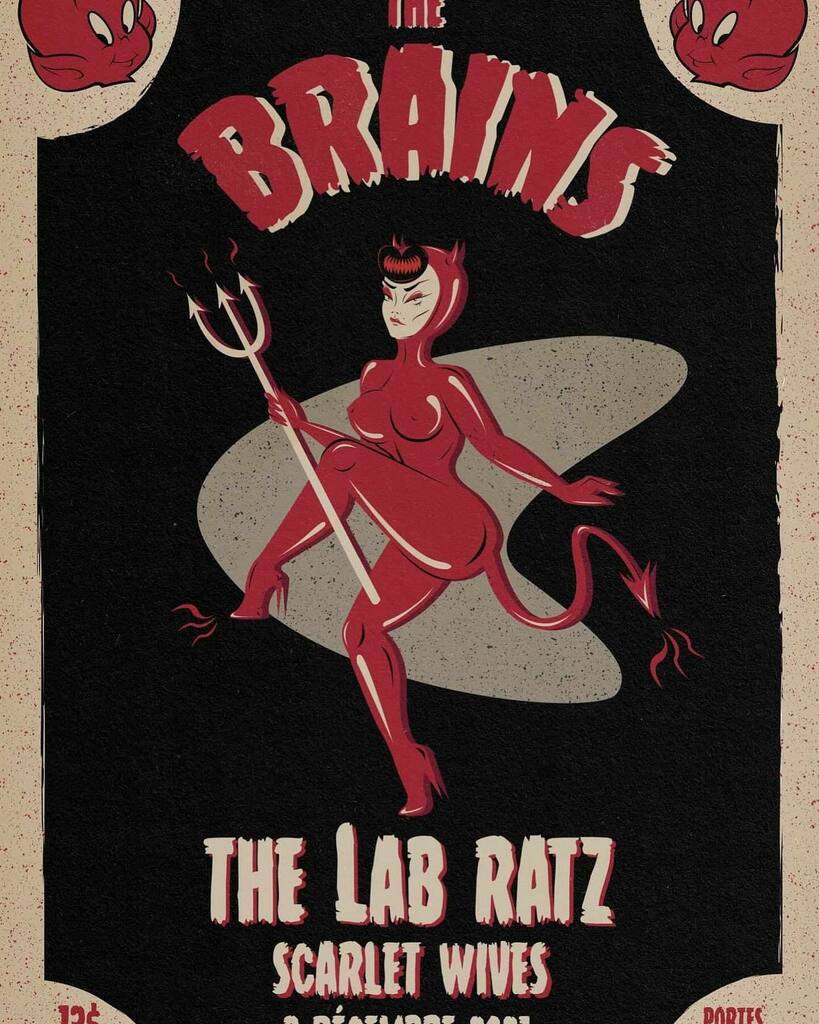 Montreal get ready for <a href="/thebrainsmtl/">TheBrains.MTL</a> 🧠🖤🦇 with <a href="/psycho/">psycho</a>.lab.ratz &amp; <a href="/scarletwives/">Scarlet Wives</a>  #psychobilly #thebrains #batcaverecords #canadianmusic instagr.am/p/CV_DvwcvM-j/