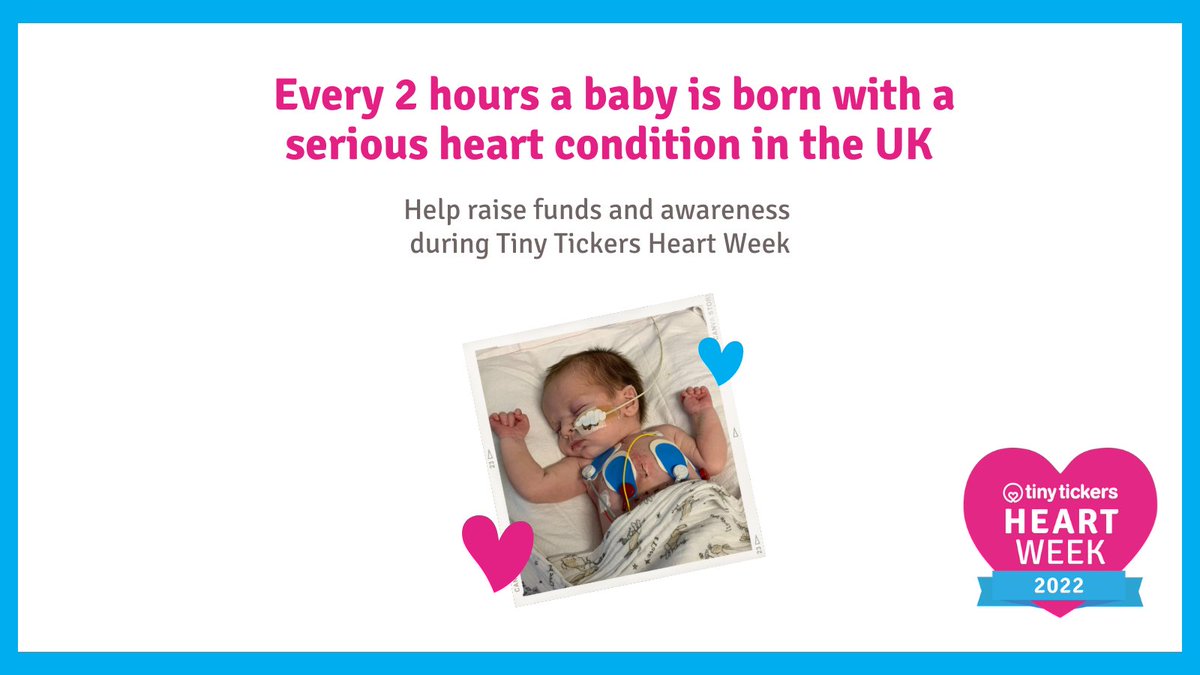 tinytickers's tweet photo. It's never been more important to get involved. Congenital heart defects haven't stopped for the pandemic. Babies with poorly hearts need us &amp; they need you too. ❤️ Help raise funds &amp; awareness during #TinyTickersHeartWeek. Sign up for your free pack now: https://t.co/jPAxFLQVqb https://t.co/CqrpLE0ugl