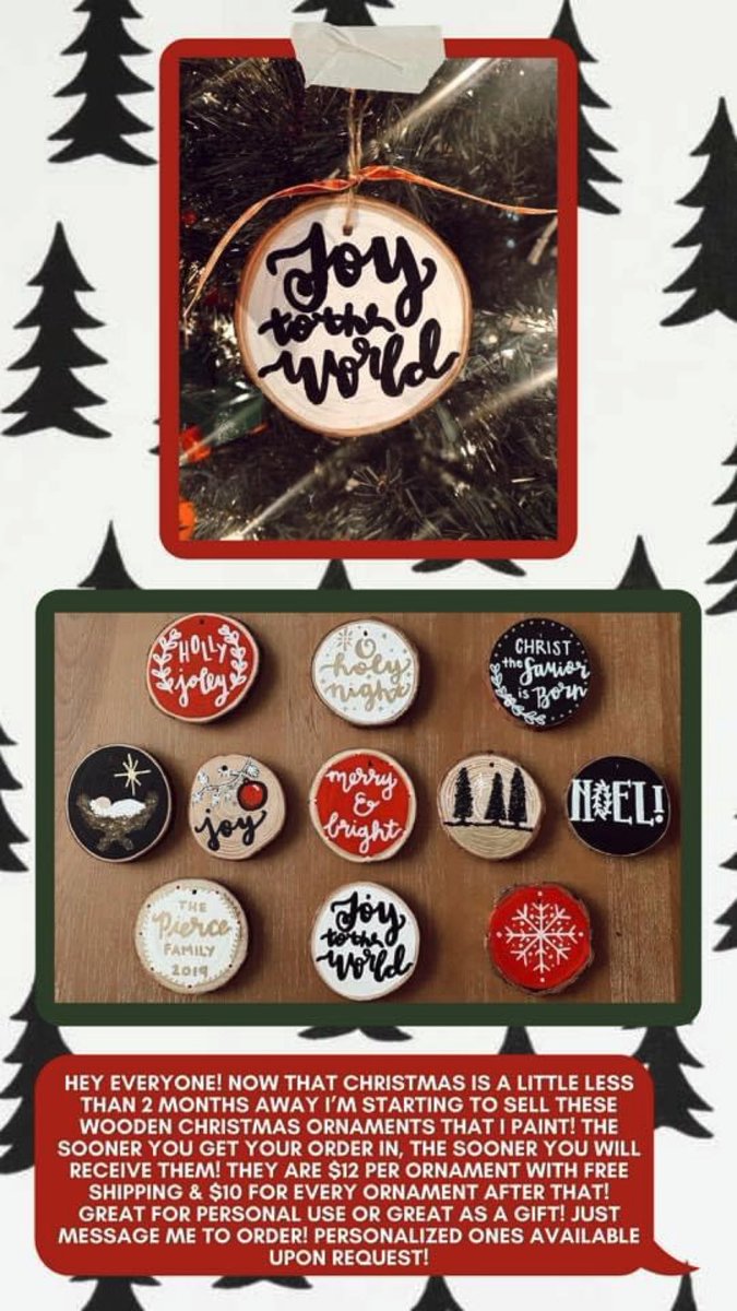 Hand-crafted with Love from Karsen Pierce!😍 Taking orders now for the Holidays!   Ready to get some orders out! Message <a href="/karsenalayna/">Karsen Pierce</a> for details and to order! Christmas is almost here! 🎄 #helpoutapoorcollegegirl