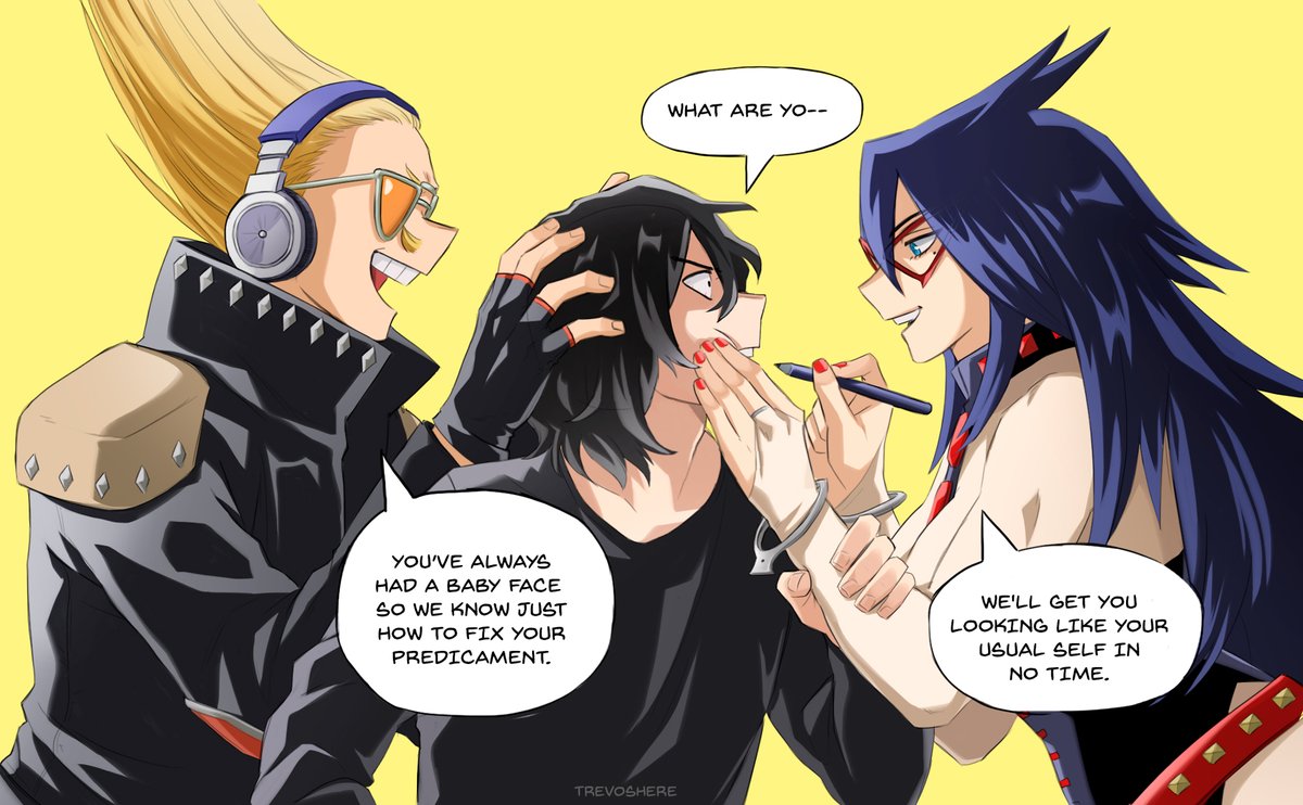 All Might and Aizawa got hit by a de-aging quirk (part 4!) 🐥 Interacting with fellow adults 