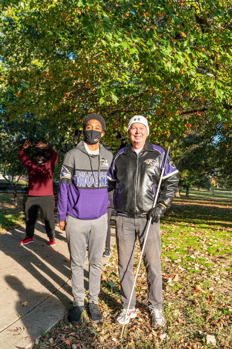 PWDforMaryland's tweet image. Thanks @MayorBMScott for walking through Riverside Park yesterday with neighborhood residents. We greatly appreciate your local engagement.
Photo of @johngpare and @MayorBMScott in the park.
#RavensFlock