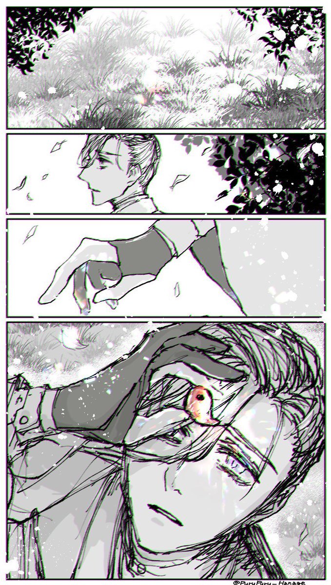 山南先生と、
芹沢さん落し物。
形見くらいあればいいな…と、

(再掲)
#FGO 