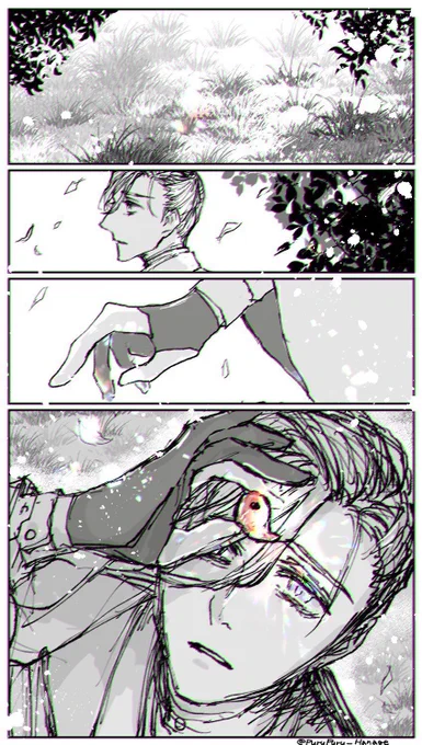 山南先生と、
芹沢さん落し物。
形見くらいあればいいな…と、

(再掲)
#FGO 