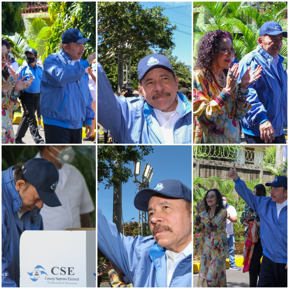 ManaguaOccident's tweet photo. Nuestro jefe supremo se presento a  ejerser su derecho al voto
#EleccionesSoberanas2021
#UnidosEnVictorias
#TodosJuntosVamosAdelante https://t.co/IUXPqNUGeW