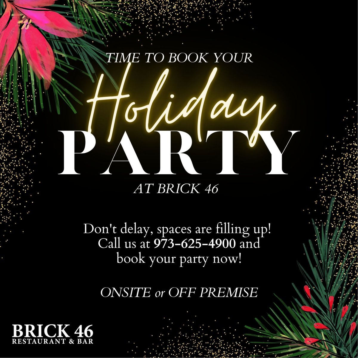 brick46rockaway's tweet photo. Time Book your Holiday Party! https://t.co/aC0eOaSTg2