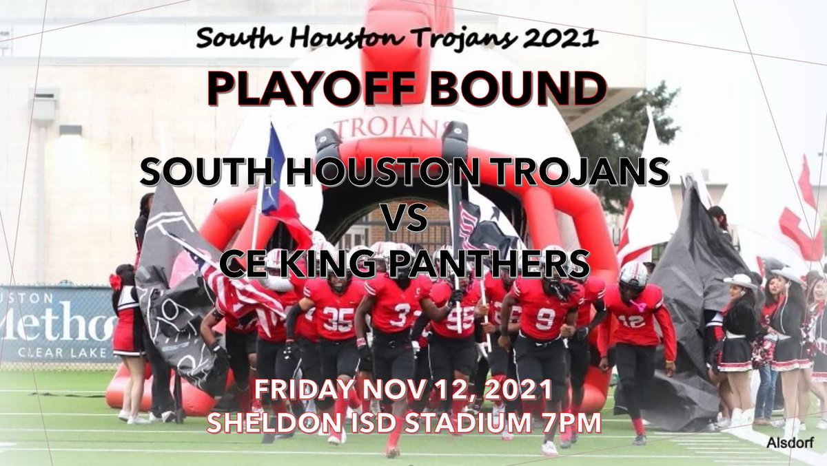 sohofootball's tweet photo. Your Trojans are back in the 6A Playoffs!!!! Be on the lookout for ticket info early this week...See you at the game! #trojanpride https://t.co/9kCArxUMMR