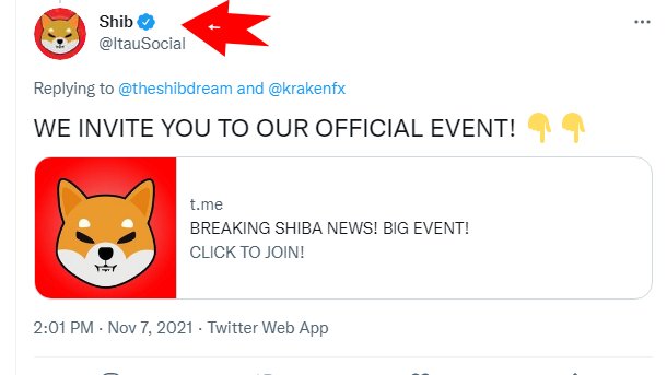 justdream's tweet photo. This is not real #SHIBARMY. It is more scammers don't fall for it. Spread the word. They get into verified accounts and change everything in order to get you to lose your money. https://t.co/HSyrbqq5fc