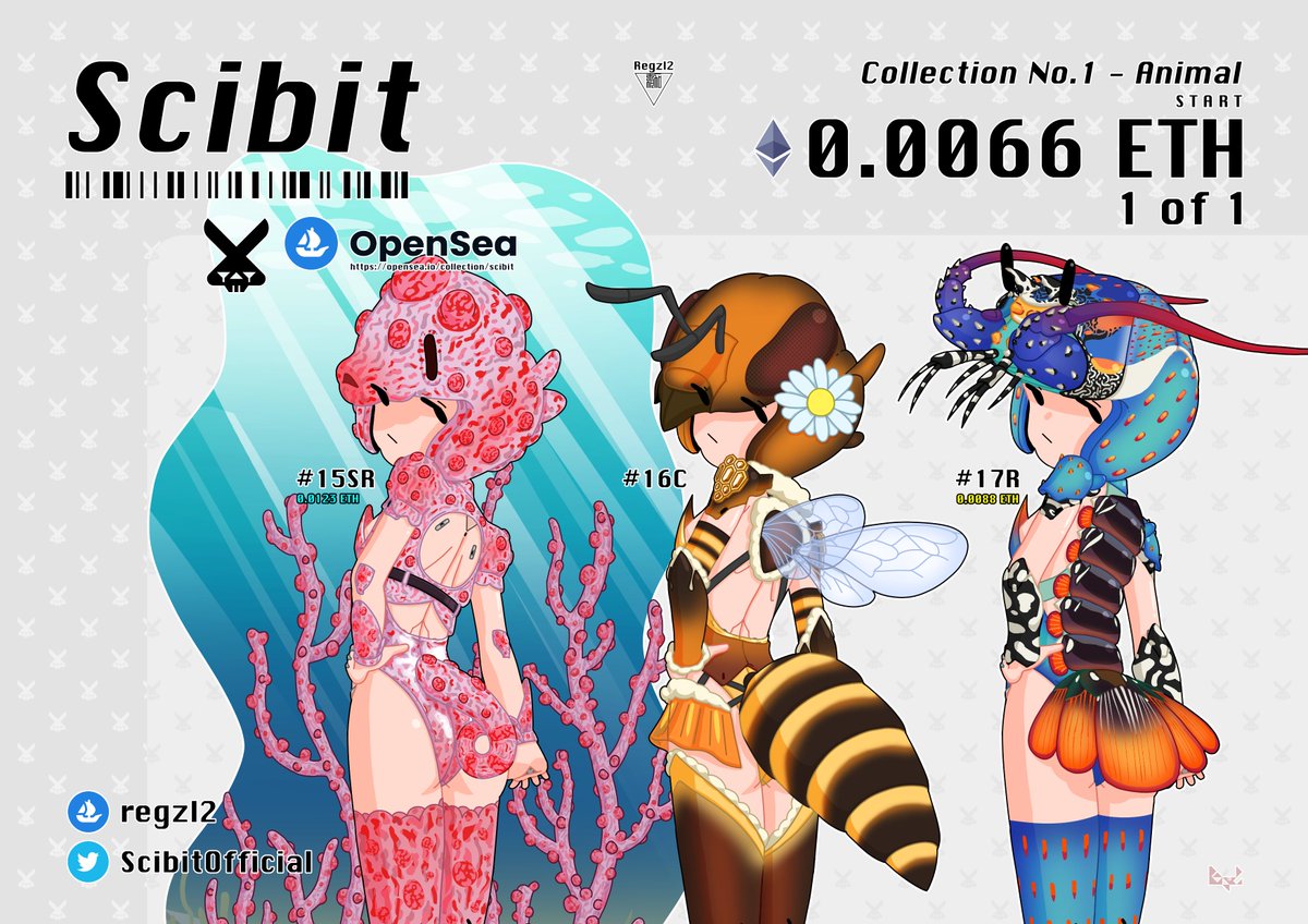 New Drops ! 🐎🐝🦞
Scibit Collection No.1 - Animal 🐰

Now available on ⬇️
opensea.io/collection/sci…

opensea.io/assets/0x495f9…

opensea.io/assets/0x495f9…

opensea.io/assets/0x495f9…

#NFT #NFTs #NFTCommunity #NFTdrop #NFTartist #opensea #OpenSeaNFT #NFTs #NFT #nftcollector #nftcollectors