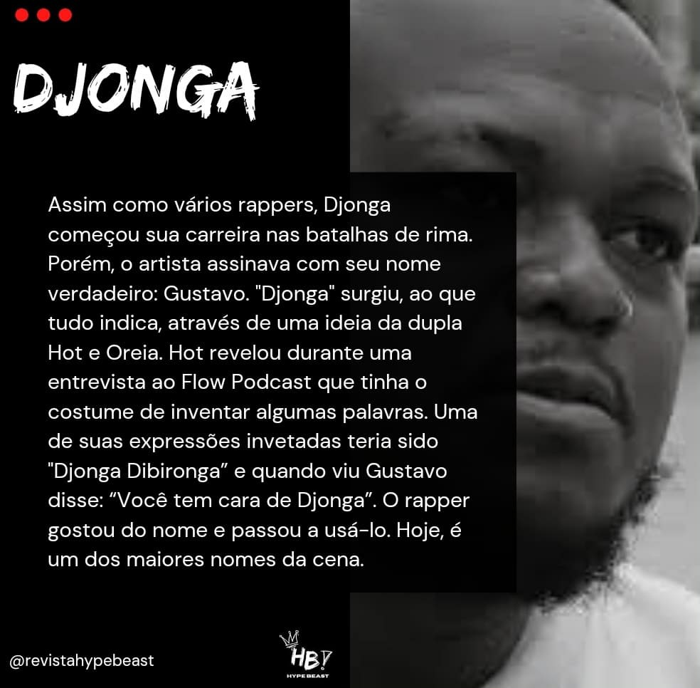 hypebosss's tweet photo. Djonga, Xamã, Dfideliz... No rap é bastante comum que os artistas adotem nomes artísticos e sigam com eles por toda sua carreira. Mas você sabe significado de alguns dos mais famosos? Vem que a Hype Beast explica! https://t.co/HtHOxkKgZo