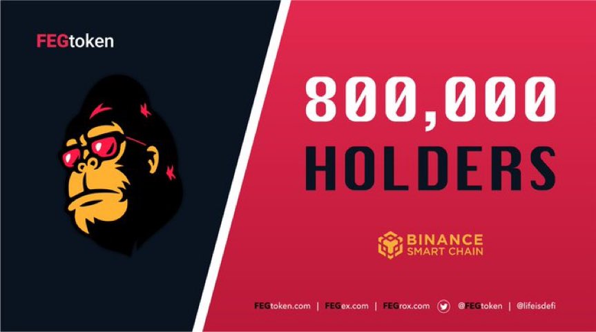 FEGTokenDE_'s tweet photo. FEG Meilenstein erreicht 📈
Wir haben auf der FEGbsc Seite die 800.000 Holder Marke geknackt! Auf zum nächsten!!!

#FEG #milestone #Dezentralisiert #bscscan #BSCGem #bsc #FegArmy https://t.co/NA7iXu1utm