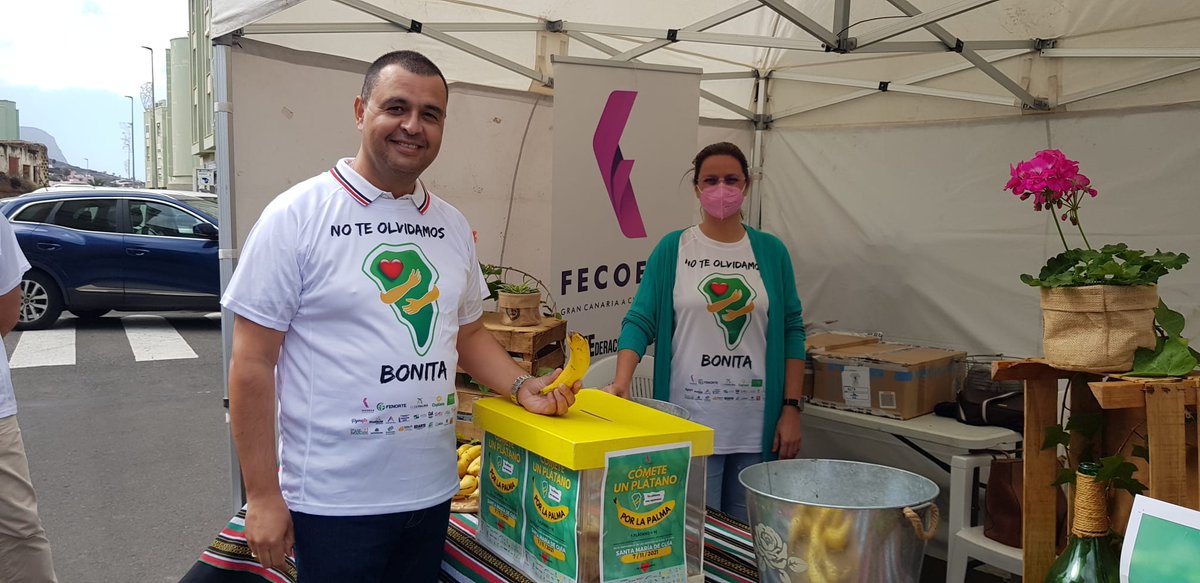PedroMRodg's tweet photo. 🍌Hoy he visitado el stand de la Asociación #Proguia para colaborar y apoyar la campaña #CómeteunplátanoporLaPalma
El #SectorPrimario de #LaPalma nos necesita. Ahora más que nunca consume #ProductoLocal
#SantaMariaGuía #proguía #fenorte #fedepalma #fecoeca #volcanlapalma https://t.co/QWgz7Lt8YT