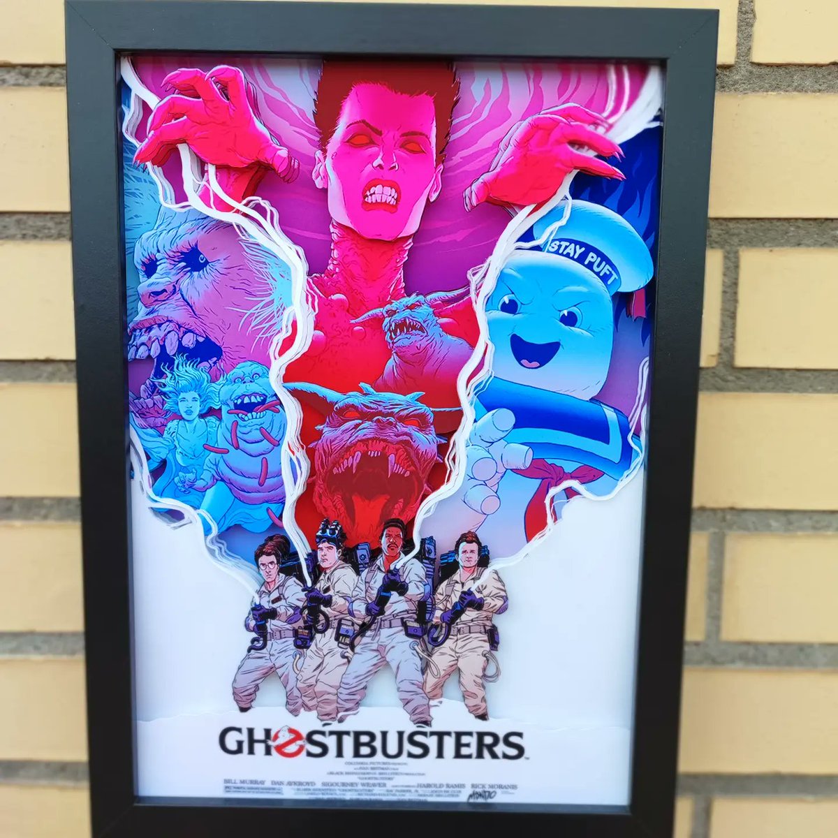 juanvilive's tweet photo. Nuevo Art 3D - Ghostbusters 

🖌️ Art By: Robert Sammelin

#ghostbusters  #ghostbustersart #papercut #papercrafts #papercuting #gameroom #Diorama #dioramaart #Cuadro3D #shadowbox #shadowboxart #cubo3d #cube3D https://t.co/id7Q5HNcWc
